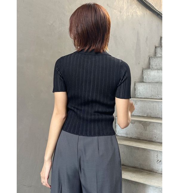 MURUA「フロントZIPポロニット」|ニット・セーター|