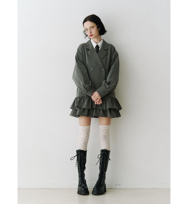 jouetie「ヘムフリルトレンチミニワンピース」|ワンピース|