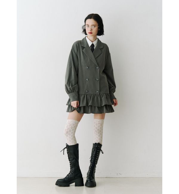 jouetie「ヘムフリルトレンチミニワンピース」|ワンピース|
