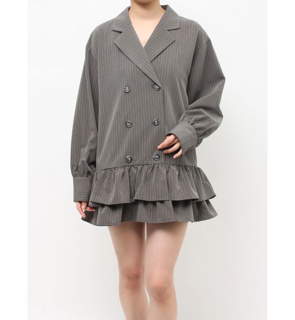 jouetie「ヘムフリルトレンチミニワンピース」|ワンピース|