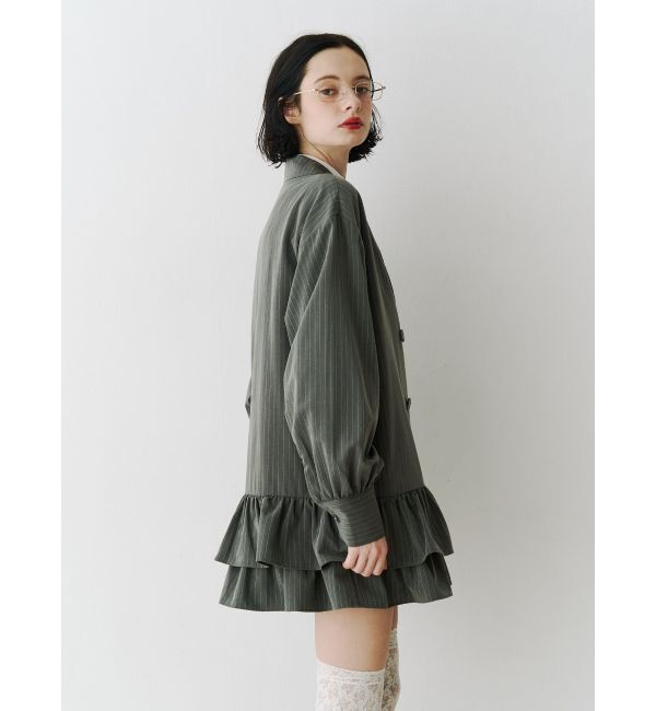 jouetie「ヘムフリルトレンチミニワンピース」|ワンピース|