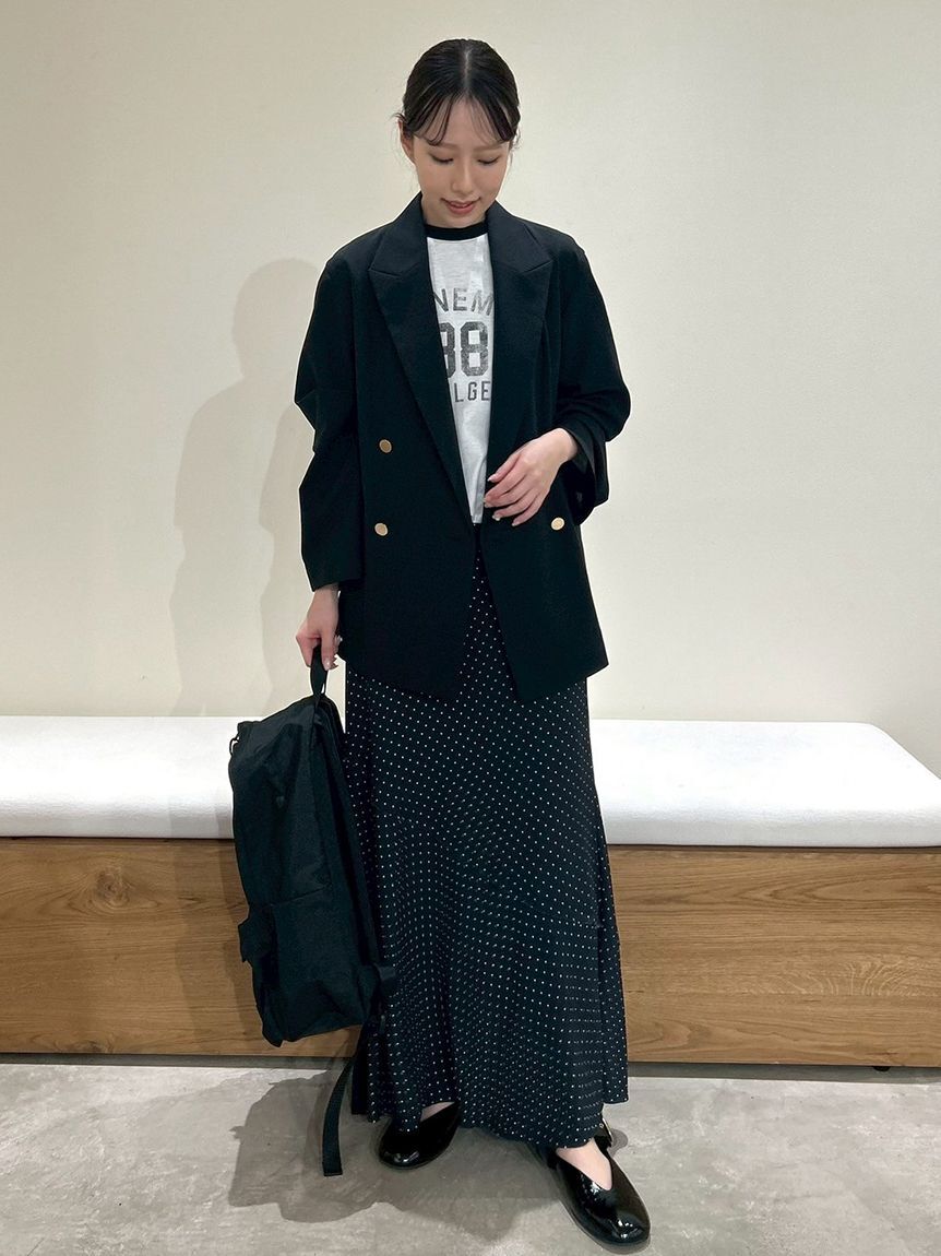 Mila Owen「ドットプリントスパイラルナロースカート」|スカート|