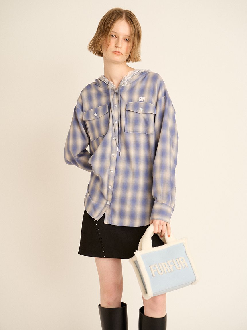 FURFUR「【WEB・一部店舗限定カラー】ムートンロゴトートバッグ」|トートバッグ|