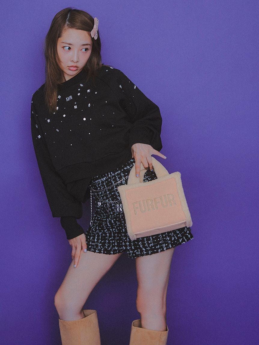 FURFUR「【WEB・一部店舗限定カラー】ムートンロゴトートバッグ」|トートバッグ|