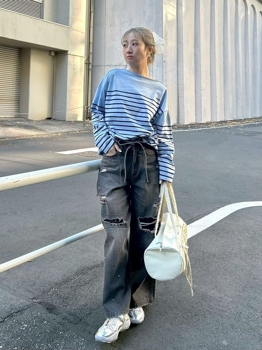 FURFUR「【新色追加】レースクラッシュデニムパンツ」|デニム|