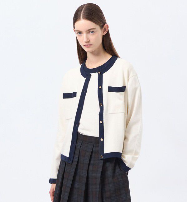 MACKINTOSH PHILOSOPHY「【ROYTON（ロイトン）】 ファインコットンニットカーディガン」|ニット・セーター|オフホワイト