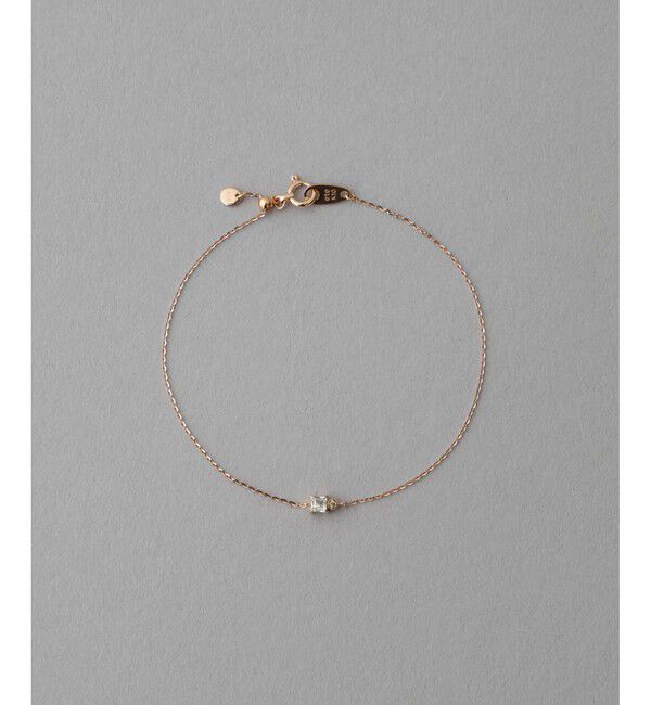 ete「K10MPG ミストピンク ホワイトトパーズ/ブラウンダイヤモンド ブレスレット」|ブレスレット・バングル|ピンクゴールド