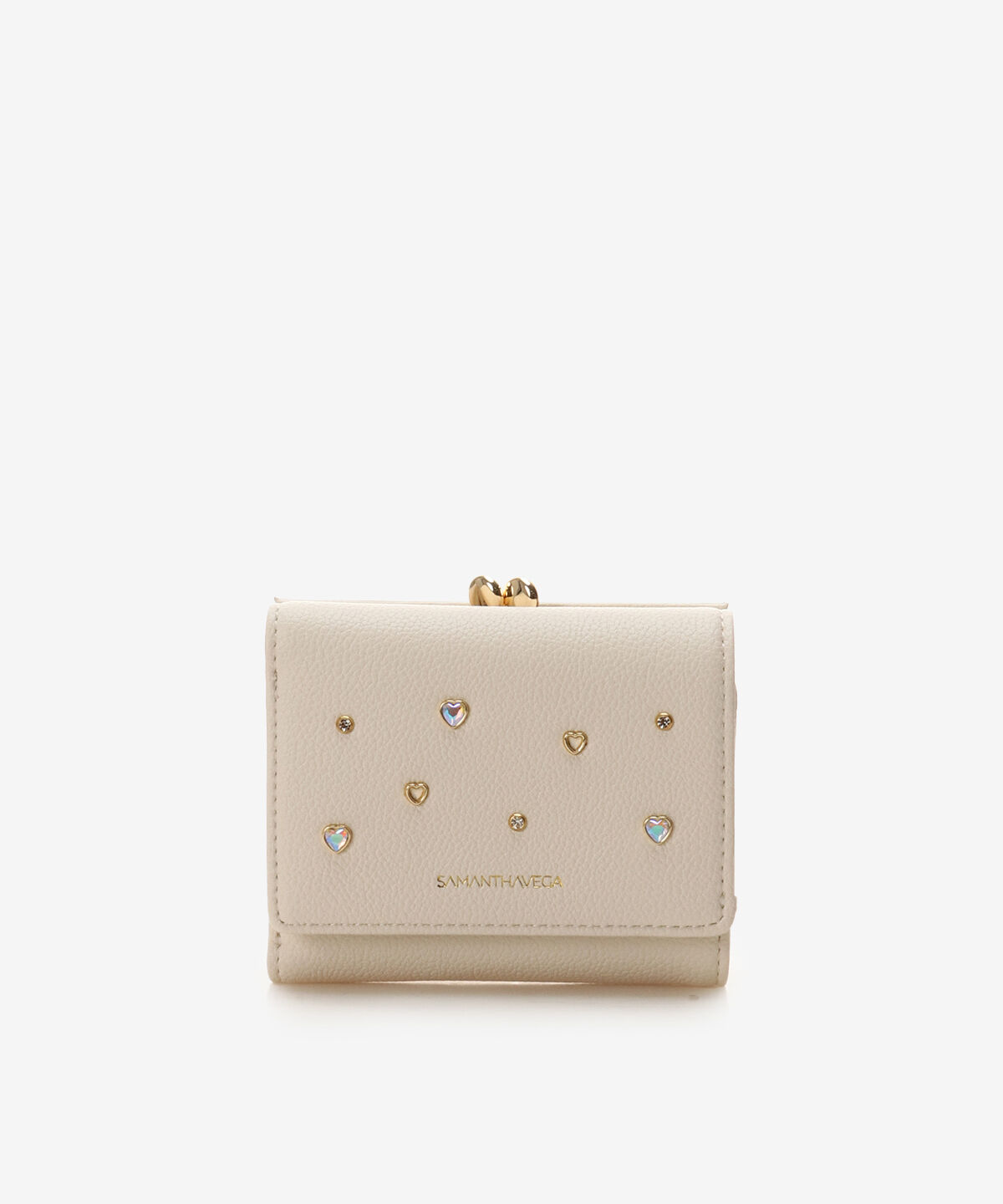 Samantha Vega「ビジューフラッター折財布」|財布|オフホワイト
