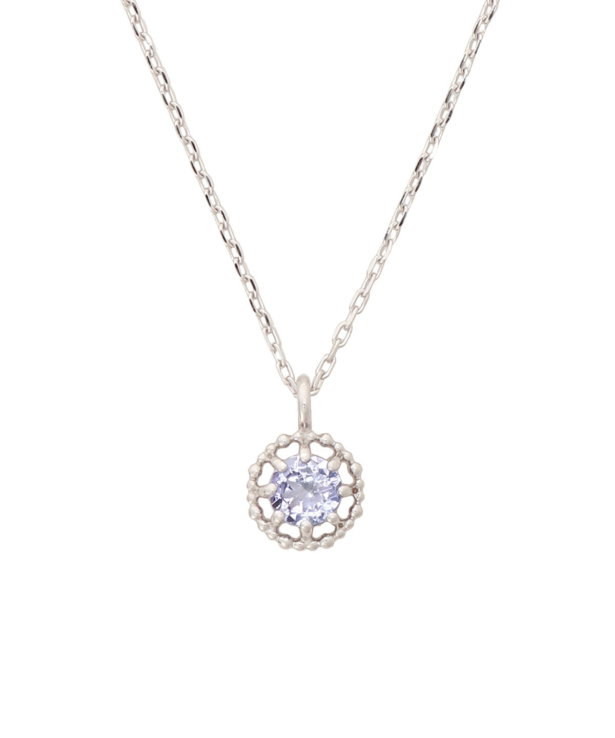 newme by Samantha Thavasa「K10 WG タンザナイト サークルネックレス≪12月 誕生石≫」|ネックレス|K10 WG