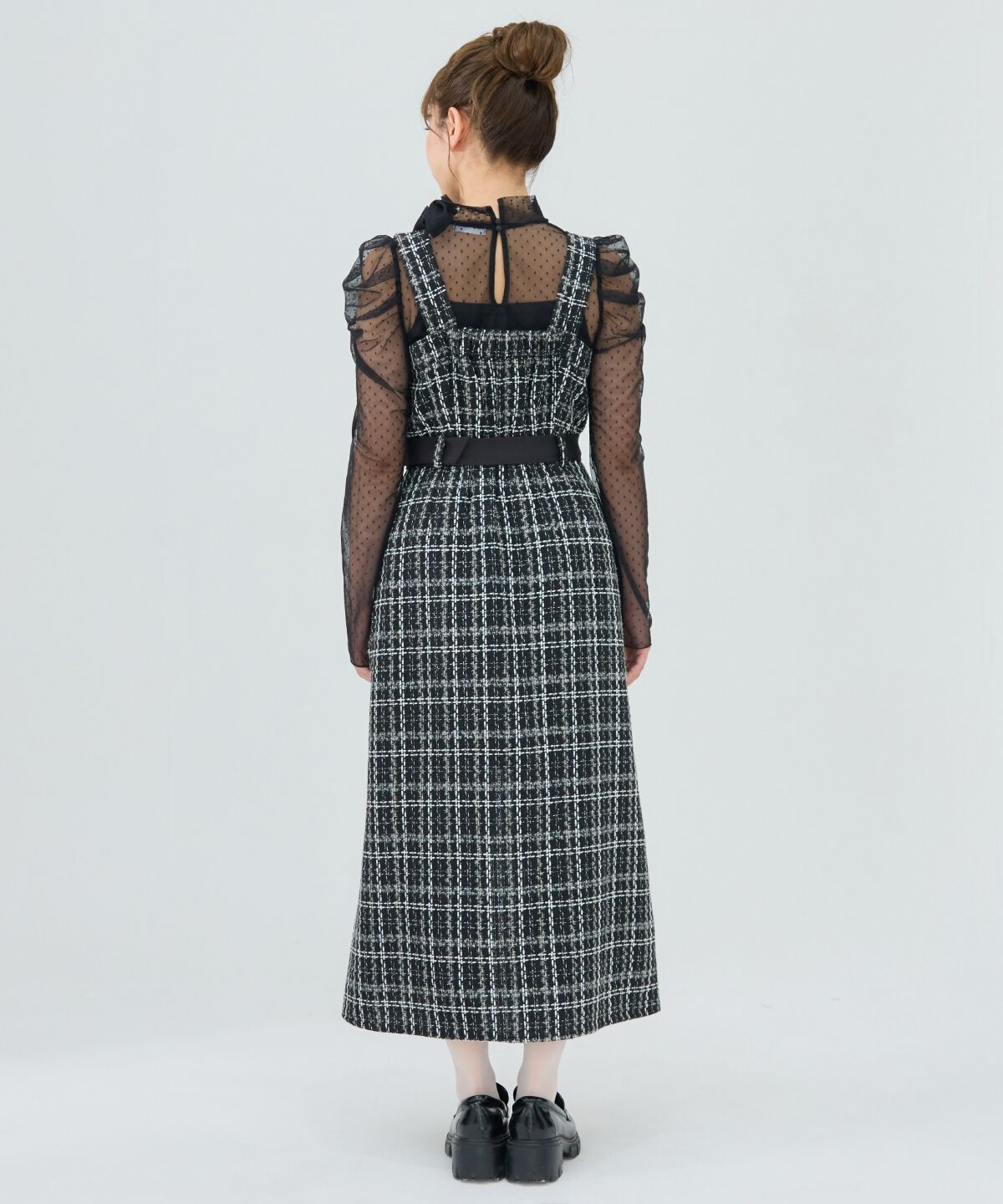 REDYAZEL「ツイードデザインジャンパースカート」|ジャンパースカート|