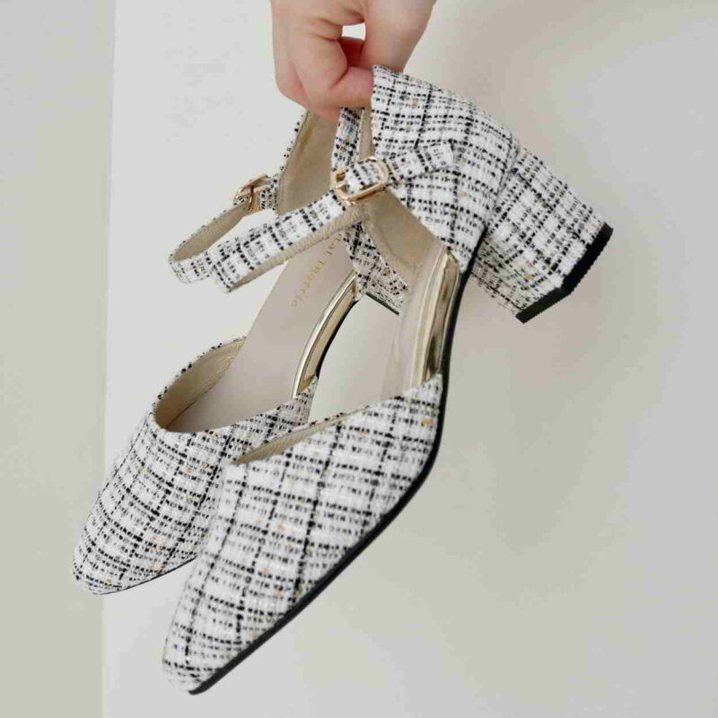 ORiental TRaffic「セパレートパンプス/35101」|サンダル|BLACK/WHITE