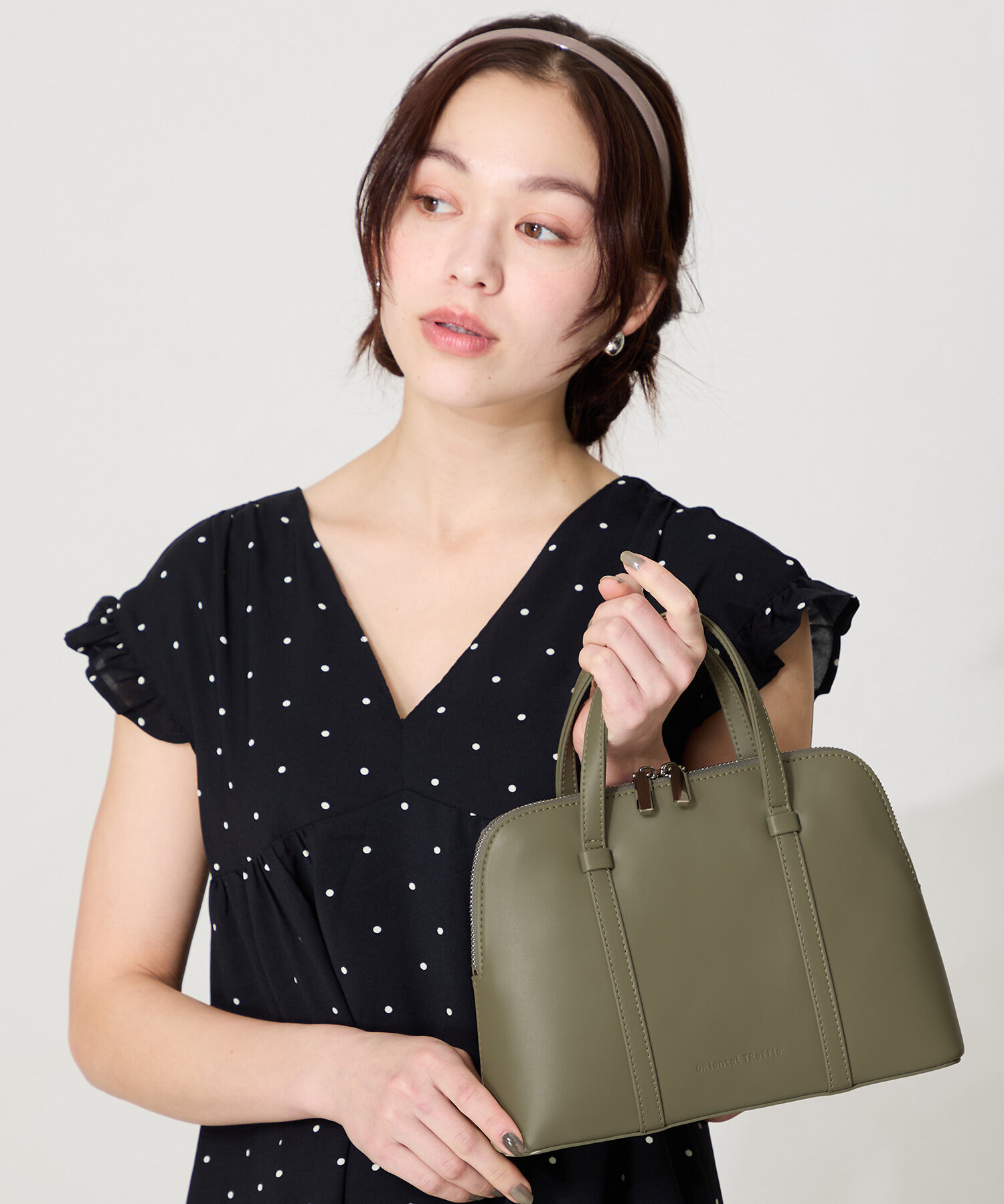 ORiental TRaffic「2wayブガッティバッグ/BA-259 バッグ 人気 トレンド オフィスカジュアル」|ショルダー・メッセンジャー|GREEN