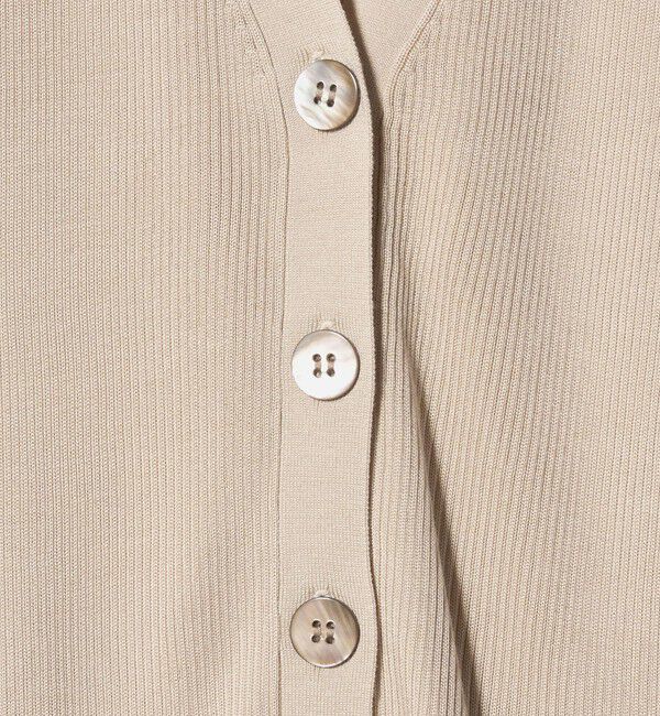 UNITED ARROWS「シルクリブ Vネック カーディガン」|カーディガン|