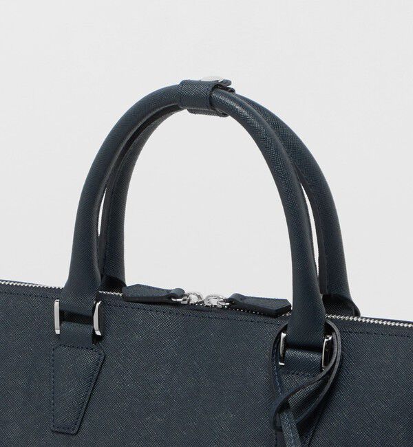 UNITED ARROWS「レザー ラウンド ブリーフケース」|ビジネスバッグ|