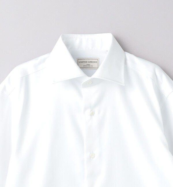 UNITED ARROWS「イージーケア AG ヘリンボーン セミワイドカラーシャツ -抗菌防臭-」|シャツ・ブラウス|