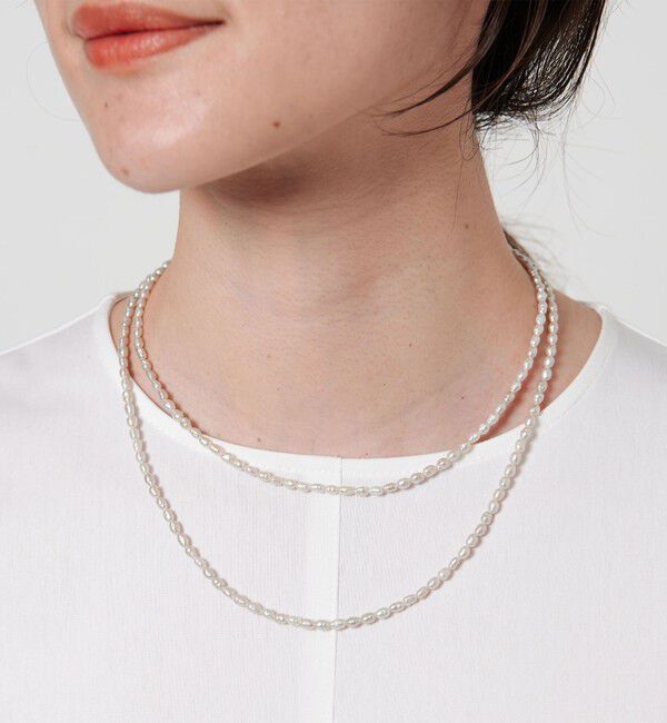 UNITED ARROWS「【別注】＜les bonbon＞TAUPE ロングネックレス2」|ネックレス|