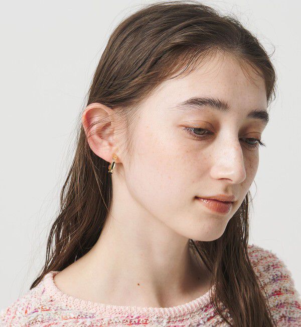 UNITED ARROWS「スカラップ フープイヤリング」|イヤリング|