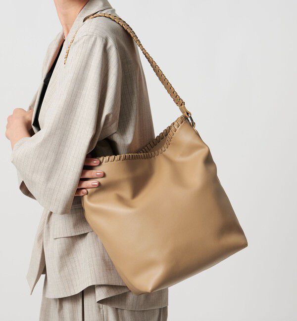 UNITED ARROWS「ステッチ ワンショルダーバッグ」|その他|BEIGE