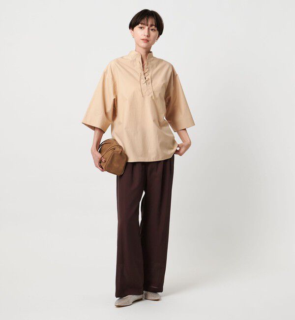 UNITED ARROWS「シアー イージー ワイド パンツ ‐ウォッシャブル‐」|チノ|