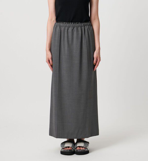 UNITED ARROWS「サテン ウエスト ロングスカート ‐ウォッシャブル‐」|スカート|