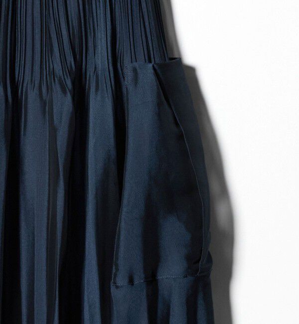 UNITED ARROWS「シャンブレー オーガンザ ポケット スカート」|スカート|