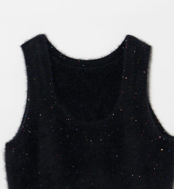 UNITED ARROWS「フォックス カシミヤ スパンコール 2WAY ニットベスト」|ベスト・ジレ|