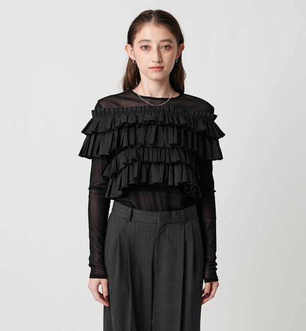 UNITED ARROWS「ギャザー マルチ ニット ‐ウォッシャブル‐」|ニット・セーター|