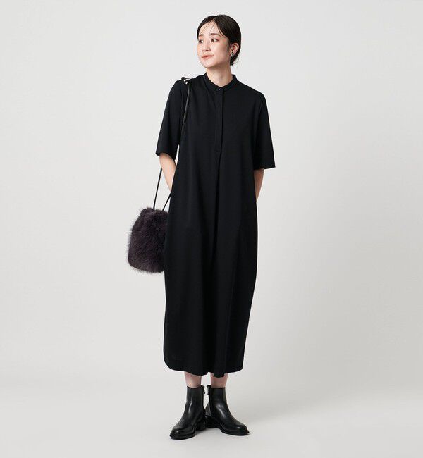 UNITED ARROWS「ポンチ ハーフスリーブ ワンピース ‐ウォッシャブル‐」|ワンピース|