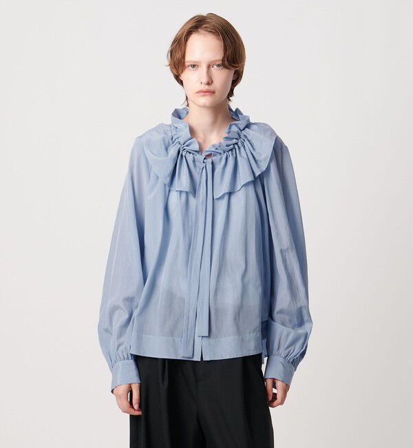 AEWEN MATOPH「＜AEWEN MATOPH＞ギャザーリボンブラウス ‐ ウォッシャブル ‐」|シャツ・ブラウス|
