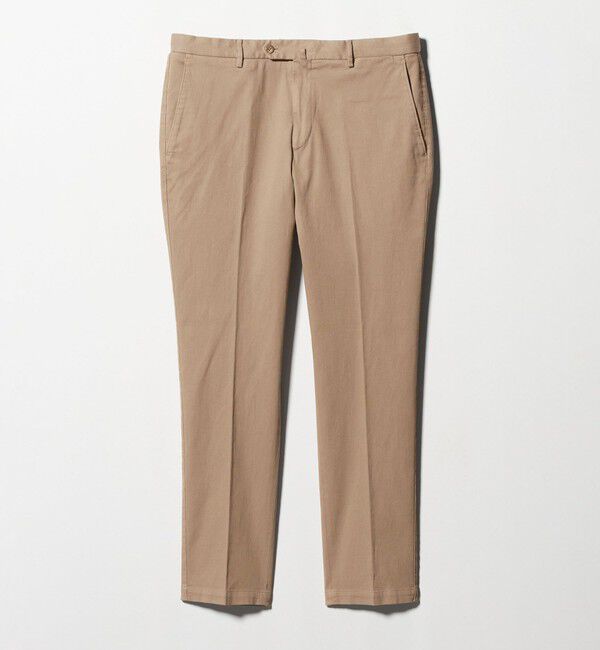 UNITED ARROWS「ピケ ガーメントダイ スリムテーパード ノープリーツパンツ」|チノ|