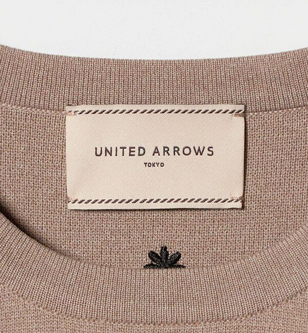 UNITED ARROWS「エンブロイダリー フラワー ケープニット ‐ウォッシャブル‐」|ニット・セーター|