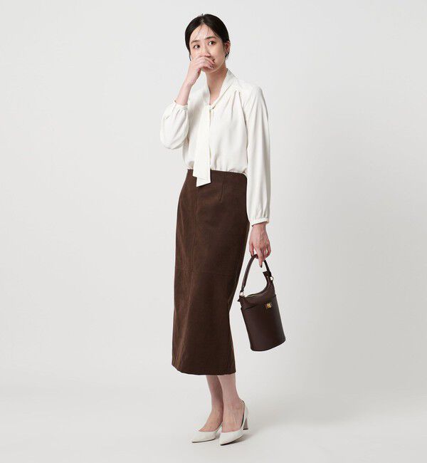 UNITED ARROWS「ボウタイ ロングスリーブ ブラウス‐ウォッシャブル‐」|シャツ・ブラウス|