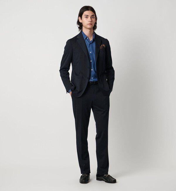 UNITED ARROWS「メランジ ジャージ ノープリーツ スラックス COMFORT EASY-MODEL」|スーツ|