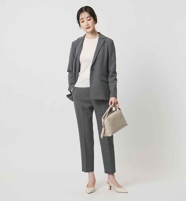 UNITED ARROWS「ダブルクロス ストレート パンツ ‐ウォッシャブル‐」|チノ|