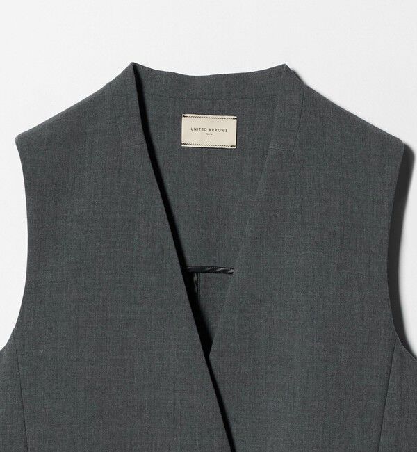 UNITED ARROWS「ダブルクロス ベスト ‐ウォッシャブル‐」|テーラードジャケット|