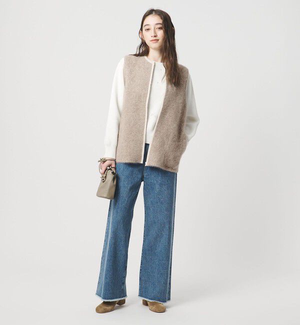 UNITED ARROWS「フォックスカシミヤ ジップ ベスト」|ベスト・ジレ|