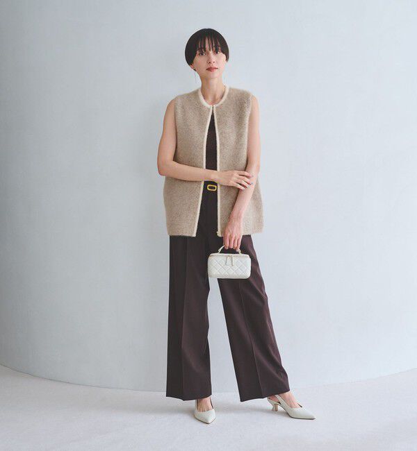 UNITED ARROWS「フォックスカシミヤ ジップ ベスト」|ベスト・ジレ|