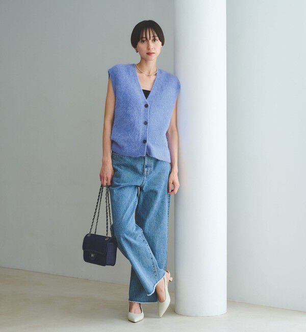 UNITED ARROWS「フォックスカシミヤ Vネック ベスト」|ベスト・ジレ|