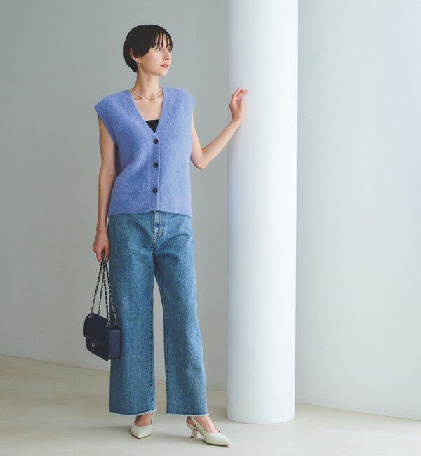 UNITED ARROWS「フォックスカシミヤ Vネック ベスト」|ベスト・ジレ|