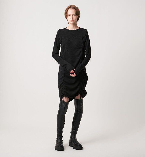 AEWEN MATOPH「＜AEWEN MATOPH＞シャーリング ２WAYニットワンピース」|ワンピース|DK.GRAY