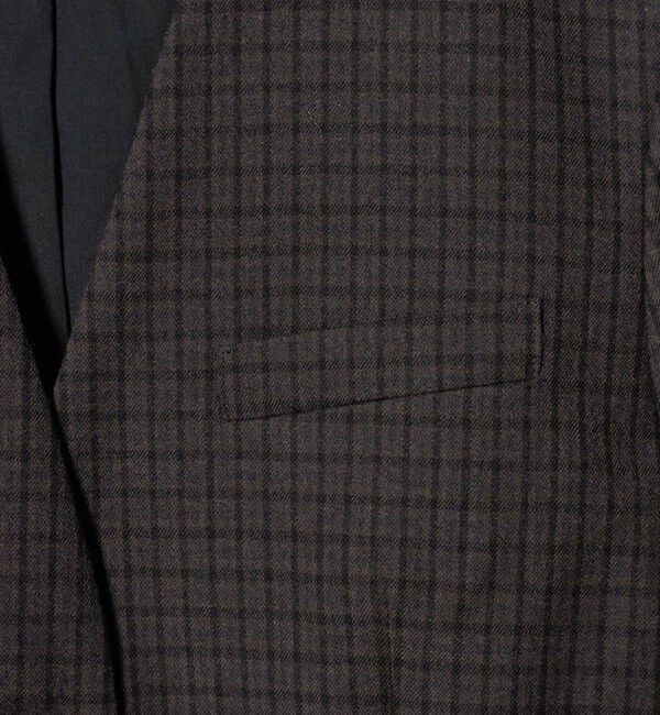 UNITED ARROWS「ガンクラブ チェック ジャケット」|ノーカラージャケット|