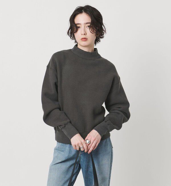 UNITED ARROWS「＜TICCA＞ウラケ ハイネック スウェット」|Tシャツ・カットソー|DK.GRAY