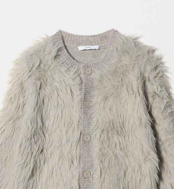 ASTRAET「＜ASTRAET＞シャギー クルーネック カーディガン」|カーディガン|