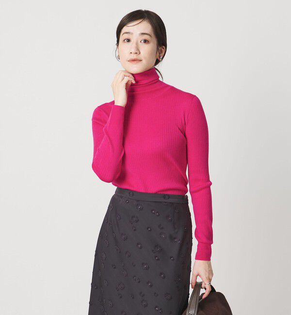UNITED ARROWS「リブ タートルネック ニット」|ニット・セーター|