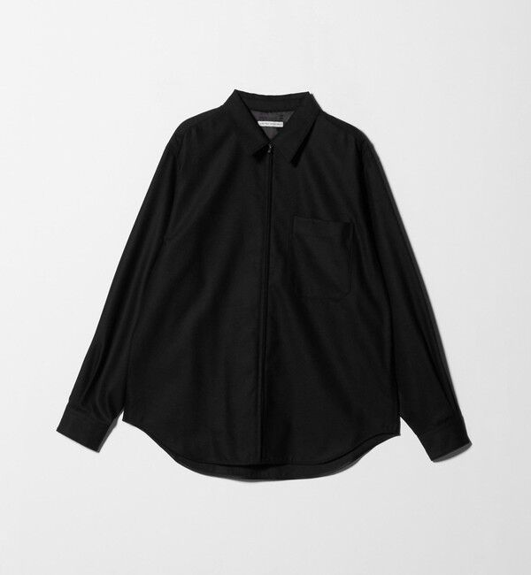 UNITED ARROWS「ライトメルトン ジップアップ オーバーシャツ」|シャツ・ブラウス|