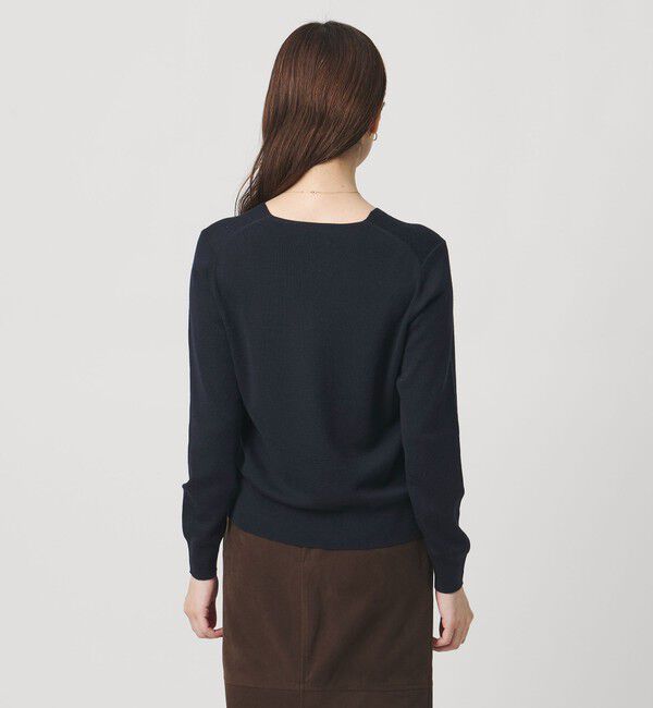 UNITED ARROWS「フルニードル Vネック ニット」|ニット・セーター|