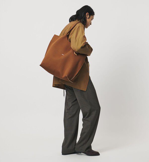 UNITED ARROWS「＜hALON＞ストライプ ニット トートバッグL」|トートバッグ|