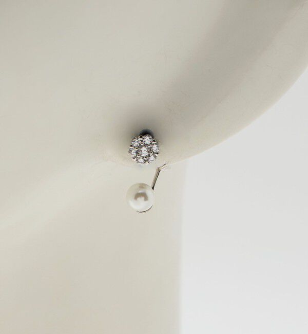 UNITED ARROWS「ビジュー＆イミテーションパール ピアス」|ピアス|