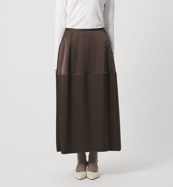UNITED ARROWS「サテン コクーン スカート ‐ウォッシャブル‐」|スカート|
