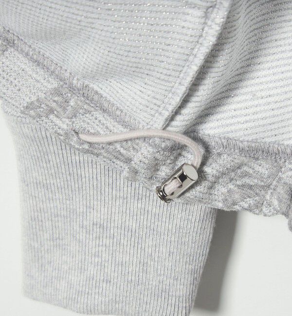 UNITED ARROWS「リーヴス ジャガード スウェット ラメ パーカー」|パーカー|